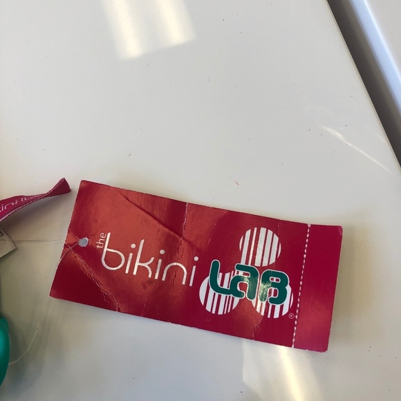 Bikini Lab Turquoise/Metallic Bikini Size Small - Picture 3 of 6